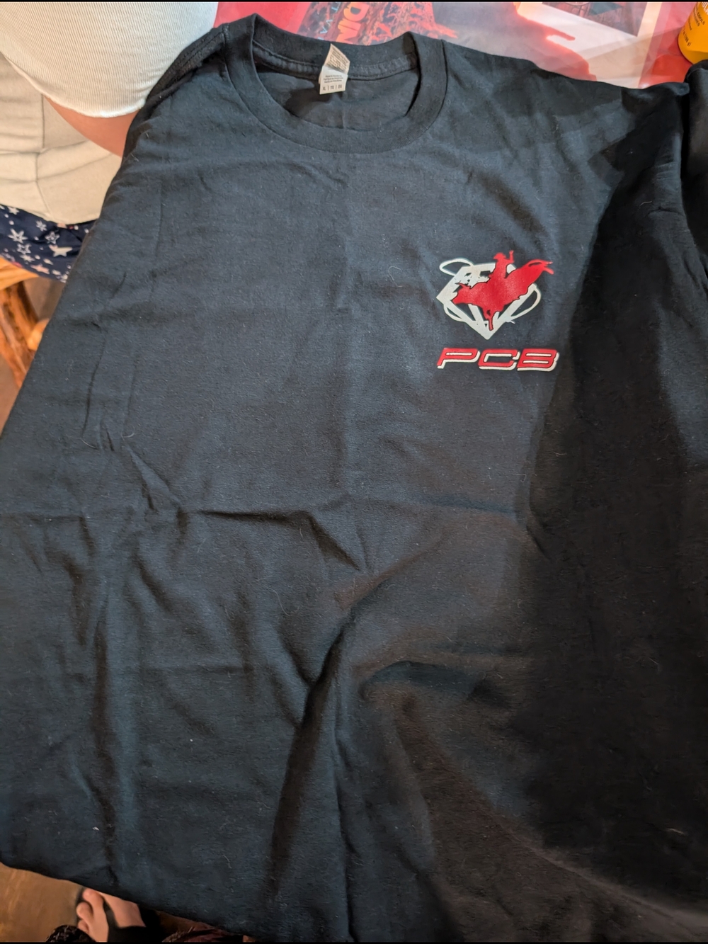 Gildan Black T-Shirt with Red and Gray PCB Logo